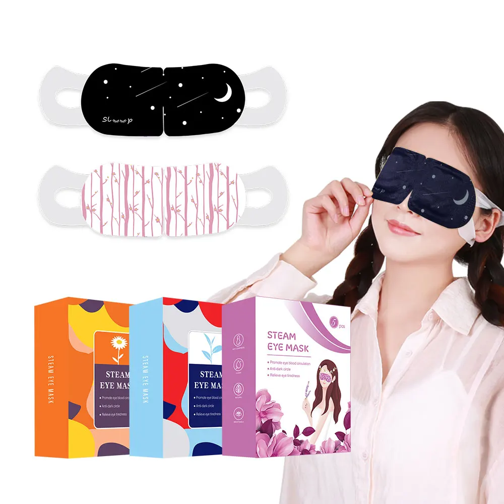 

Trending Hot Sale eye heat pad steam mask eyemask custom self heating warm sleep instant eye mask