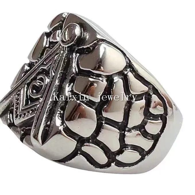 

Personality retro Masonic stainless steel ring Viking stainless steel high quality jewelry