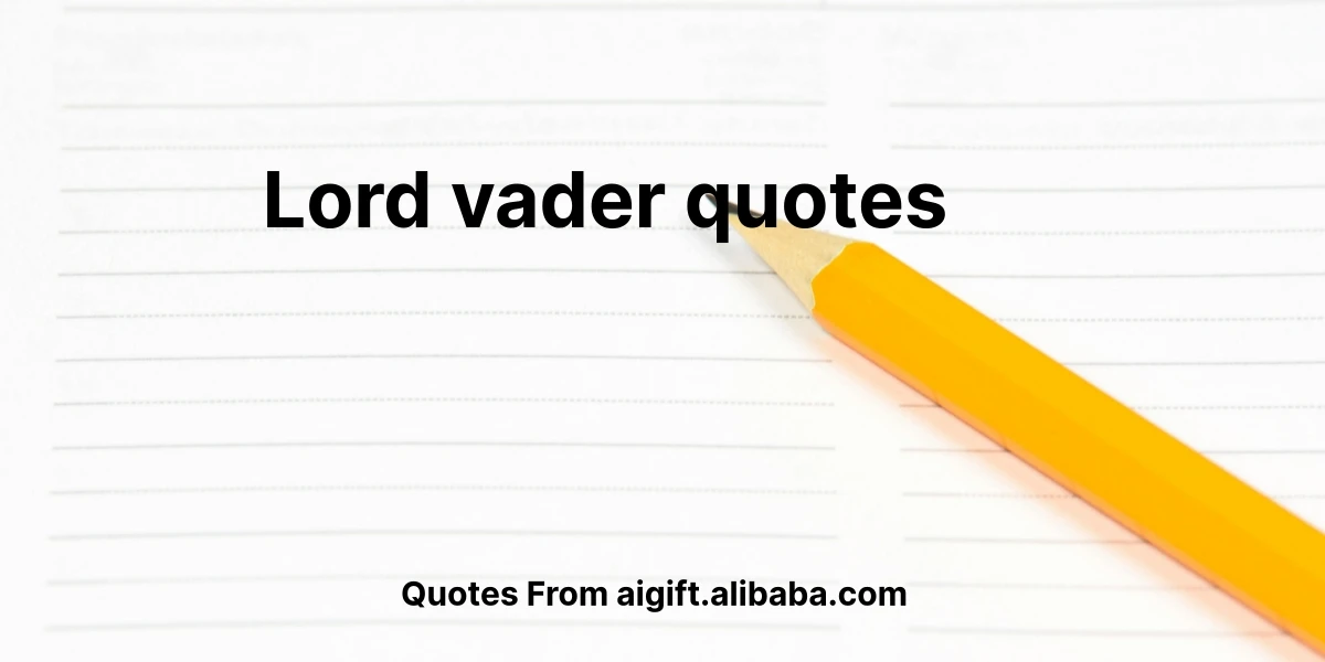 lord vader quotes