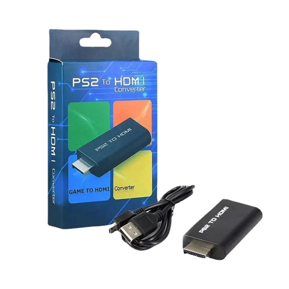

PS2 to HDMII compatible Audio Video Converter Adapter 480i/480p/576i with 3.5mm Audio Output for All PS2 Display Modes