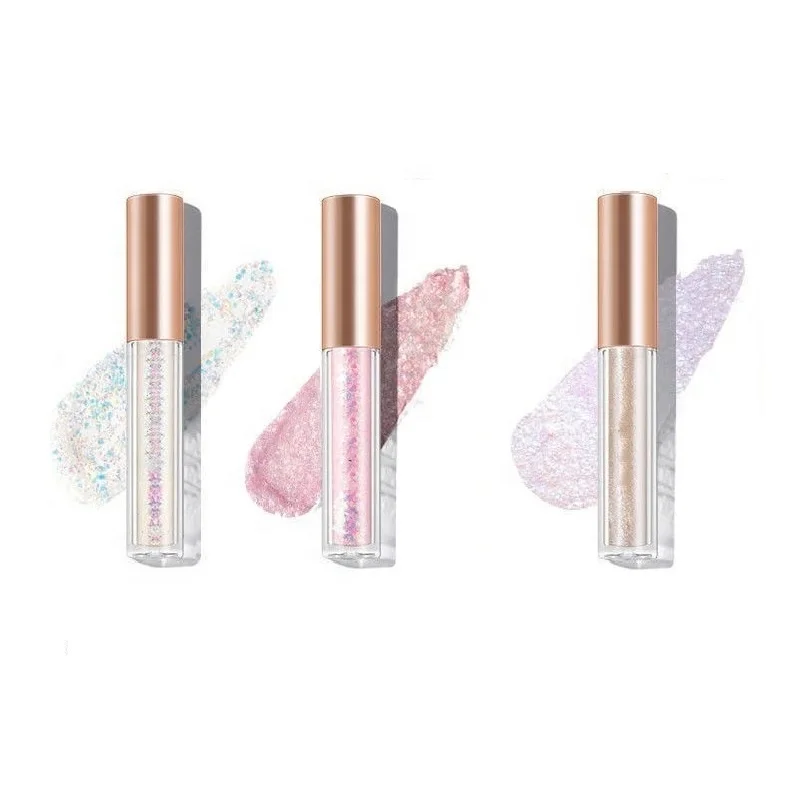 

Liquid Gitter Silver Eye shadow Flashing Powder Sequins Silkworm Pearl Shimmer Monochrome High Gloss Eyeshadow