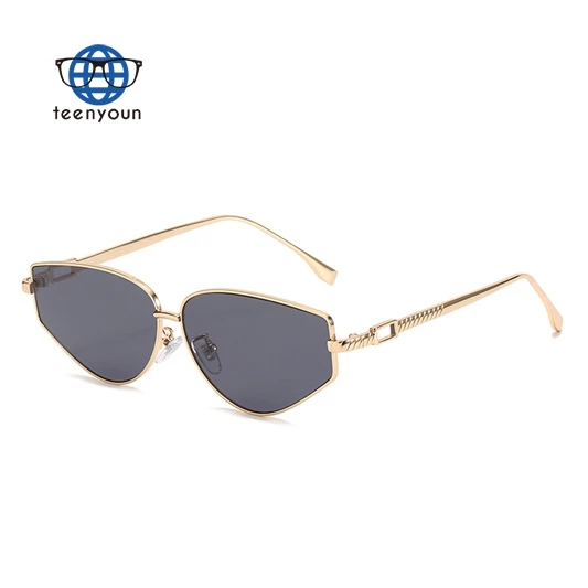 

Teenyoun Unisex Designer Shades Print Laser Logo Small Frame Women 2023 Sun Glasses Sunglasses