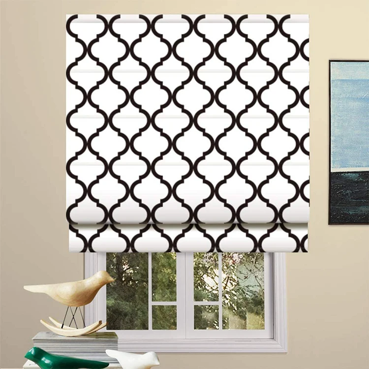 

Translucent Manual Shades Blackout Chain Control Custom Size Curtains Roman Beaded Rope Blinds, Customer's request