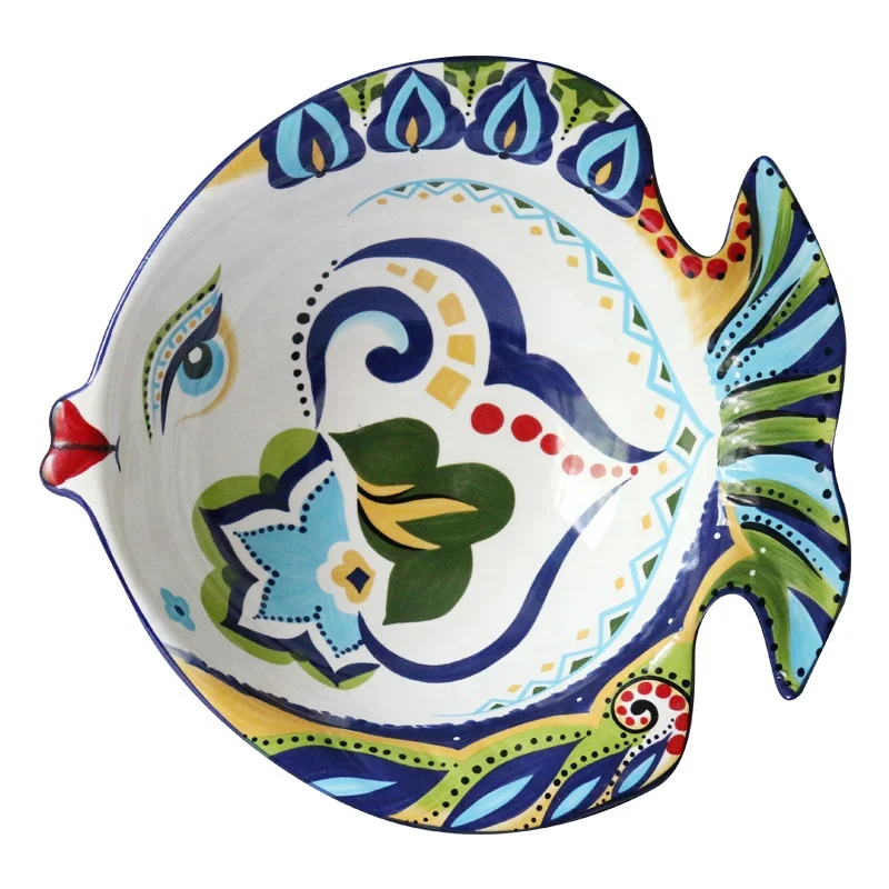 

Creative hand-painted irregular fruit plate decoration bowl