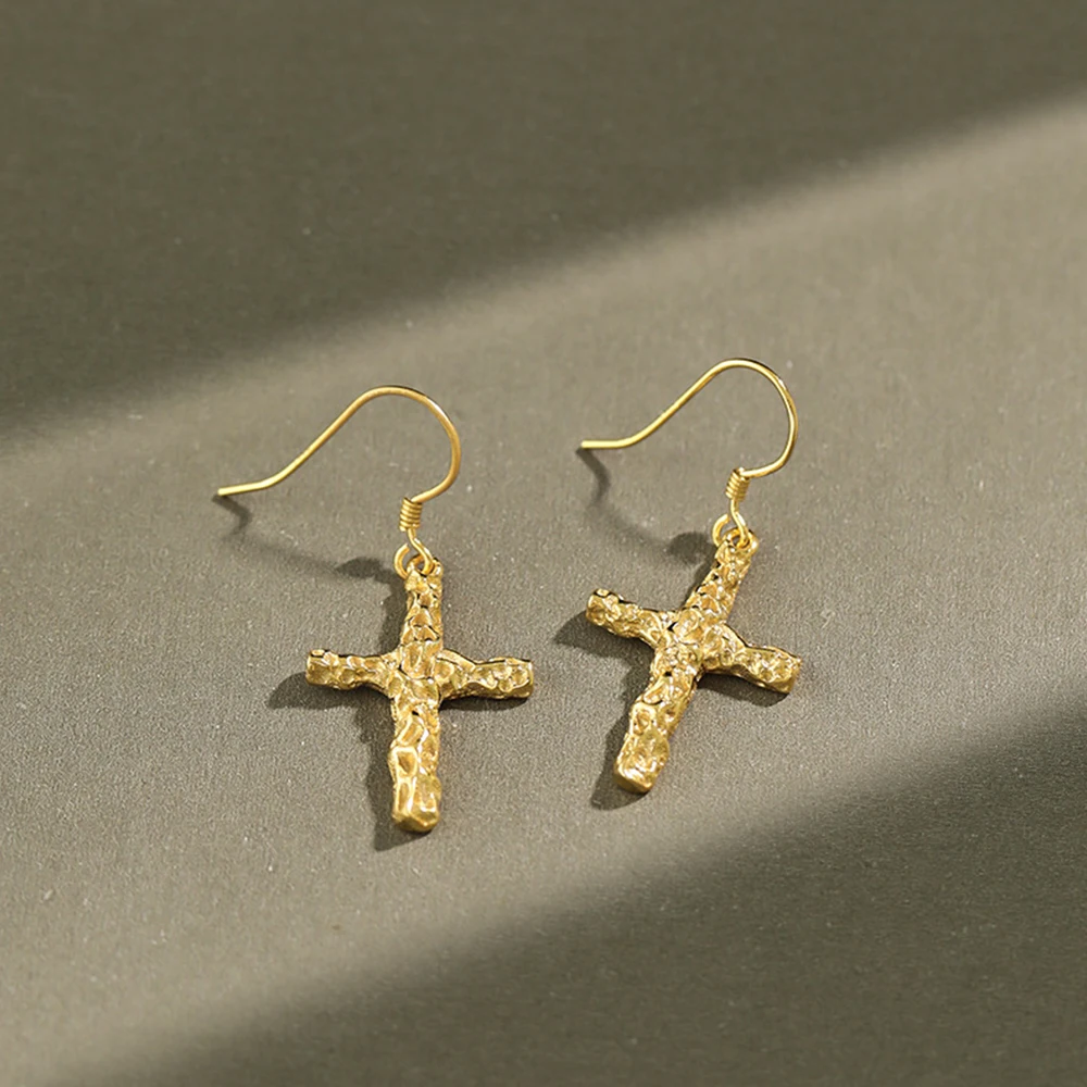 

wholesale cute sterling silver 925 jewelry earring hook cross earrings gold other accessories jewelry for women sets