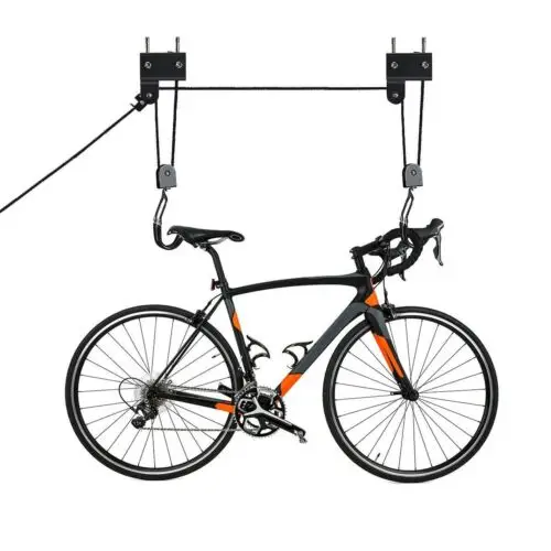 Bike Bicycle Lift Ceiling Mounted Hoist Storage Garage Hanger
