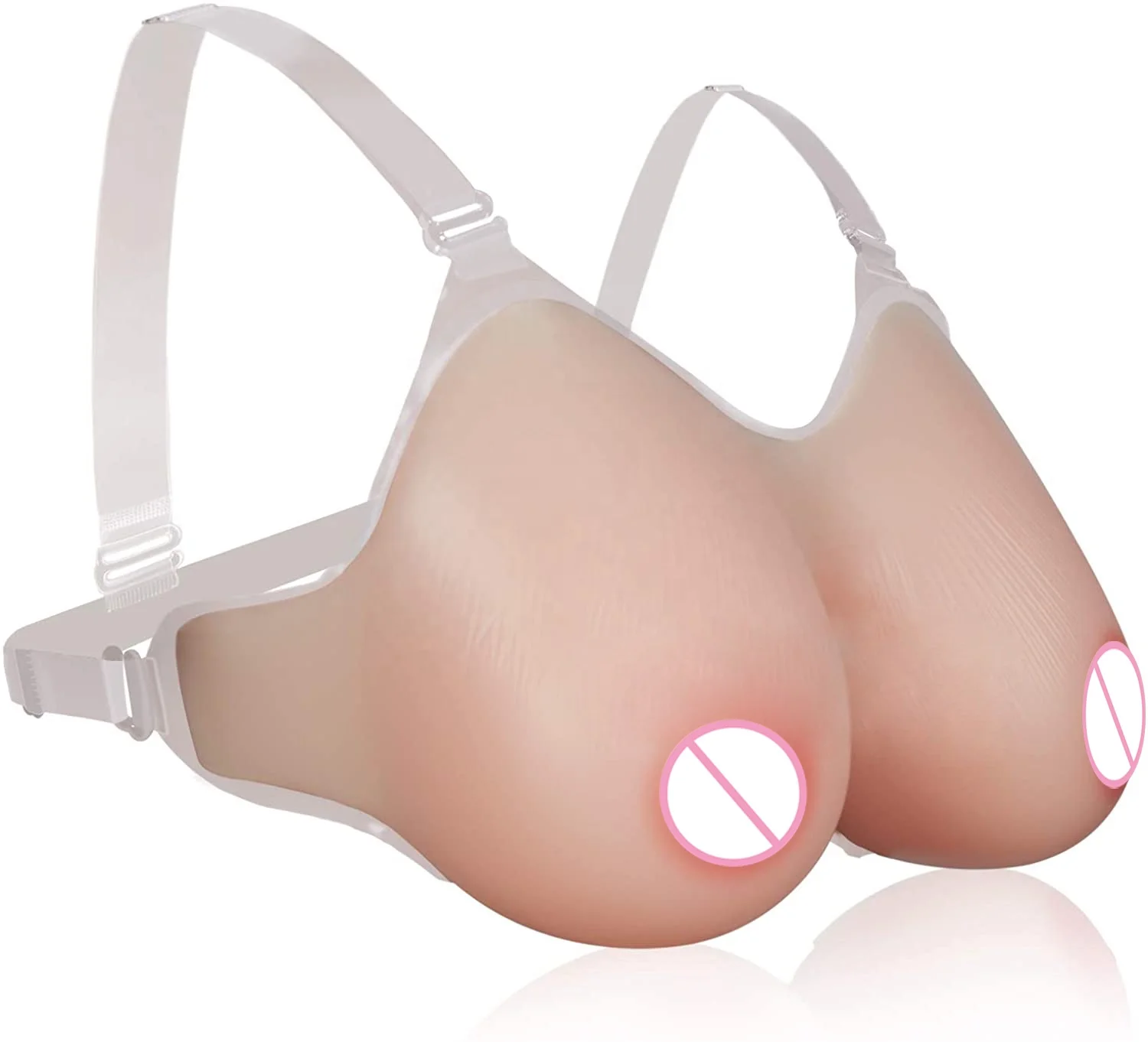 

large silicone crossdressing breast forms for crossdresser realistic, Nude (beige)