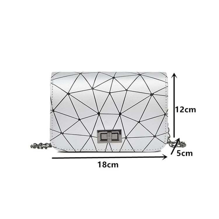 

New Hot Sale Fashion Ladies Handbag Bag Single Shoulder Strap Messenger Handle Corss-Body Bag, White, black, silver