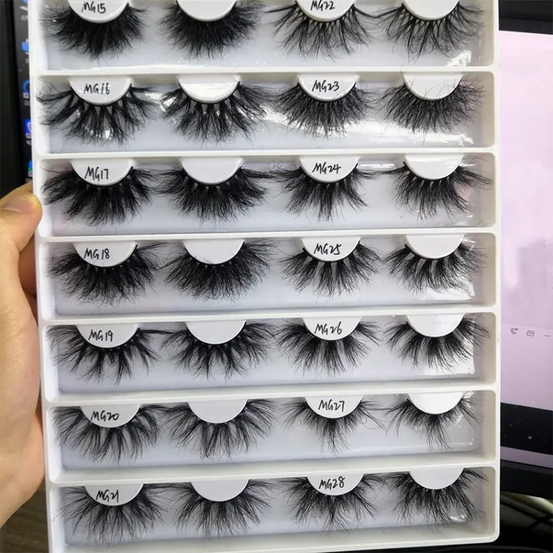 

Factory Price Private Label 3d Full Strip Lashes Wholesale 5d 25mm Mink Bottle Eyelash Packaging Box, Natural black or colorful