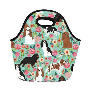 

Cavalier King Charles Spaniel Printing Lunch Bags Women Kids Picnic Tote School Food Bag Bolsa T Lancheira, Customized