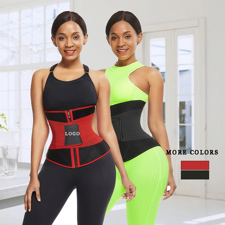 

Custom Waist Trimmer Belt Slimming Tummy Control Sweat Neoprene Waist Trainer Women, As shown