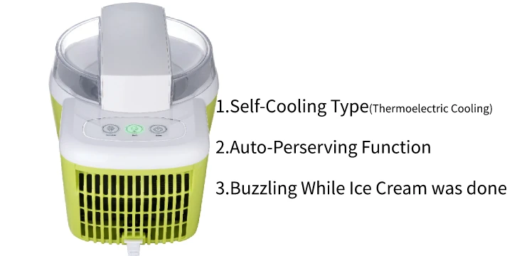 Portable Ice Cream Maker, Self-cooling Type Mini Ice Cream Maker