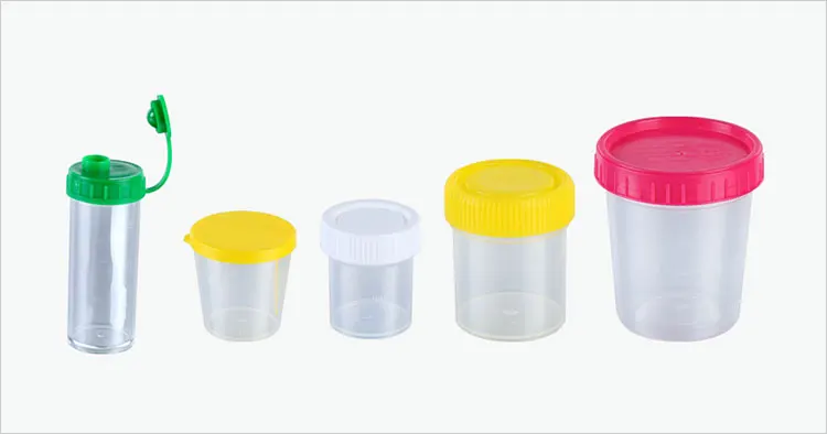 10ml 20ml 30ml Disposable Plastic Urine Specimen Collection Cups with Lid