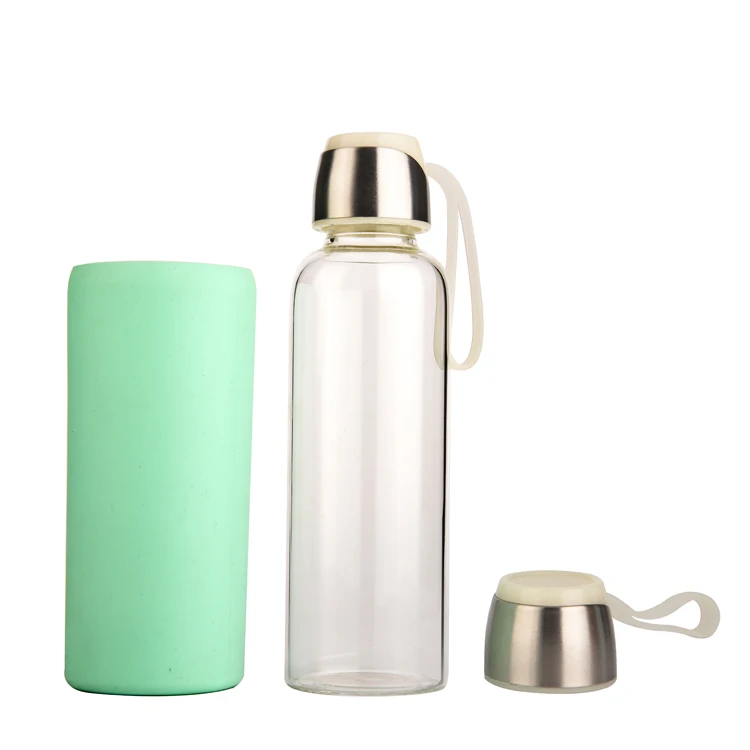 Walmart Audit 550ml 18oz Joyshaker Bottledjoy Sports High Borosilicate Glass Water Bottle with Silicone Sleeve