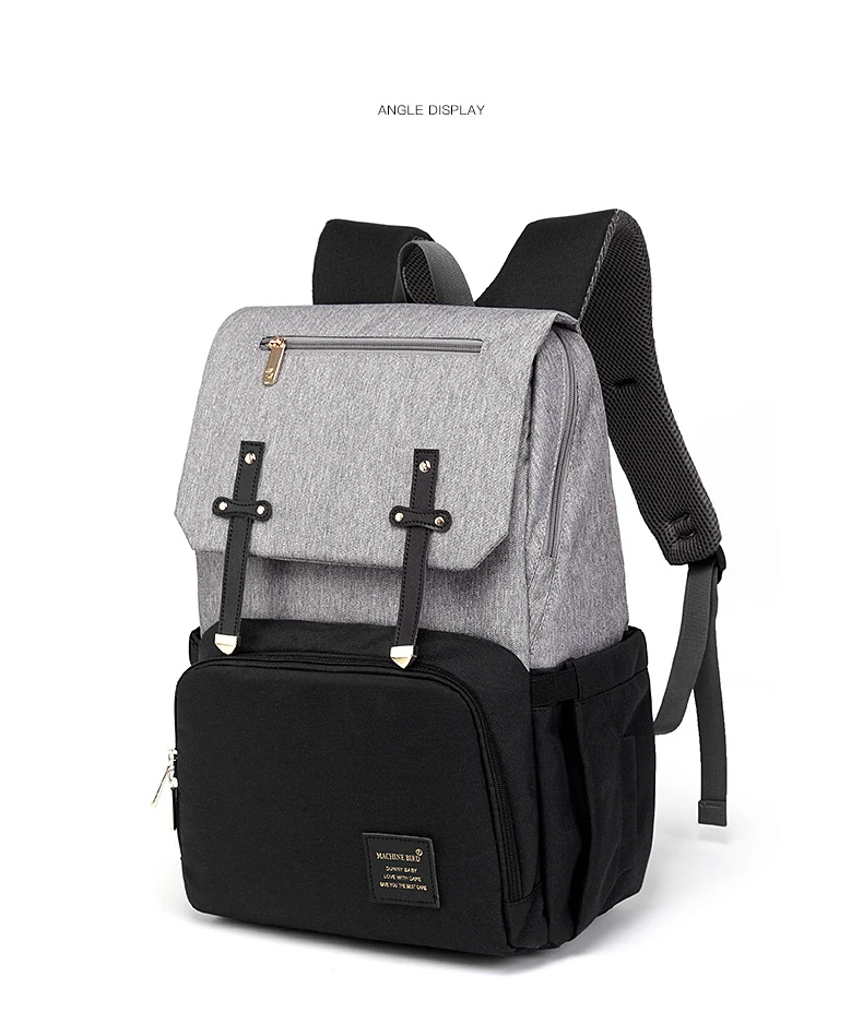 

Custom-made Multifunctional Travel stylish unisex canvas Mummy Backpack Bags, Black/grey/pink/white/blue