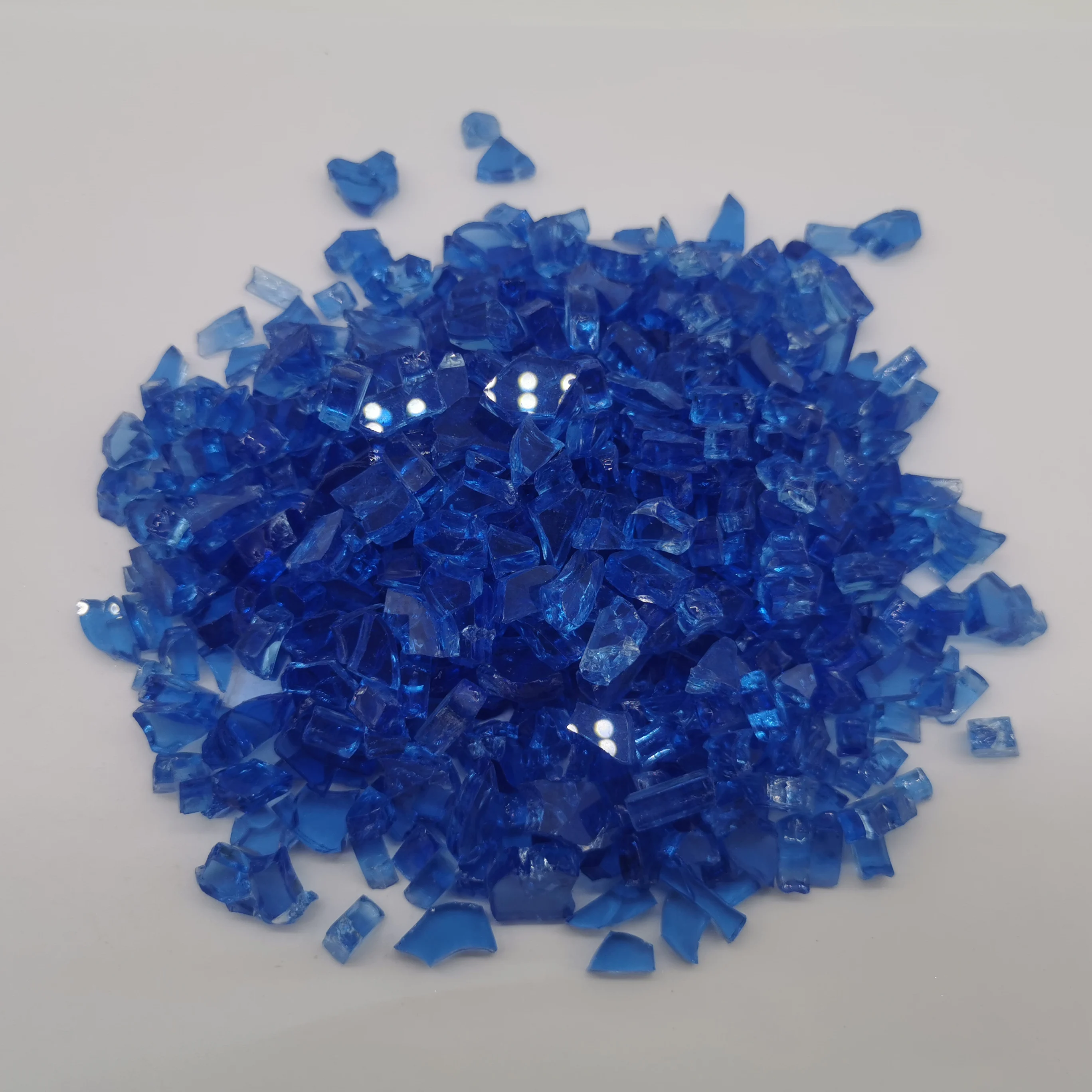 
hot sale indoor coloured crafts silver crushed mirror glass 