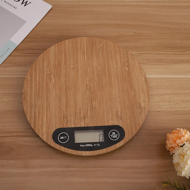 

High Precision Gram Bamboo Scale Multifunction Electronic Food Coffee Digital Kitchen Scale Kitchenware