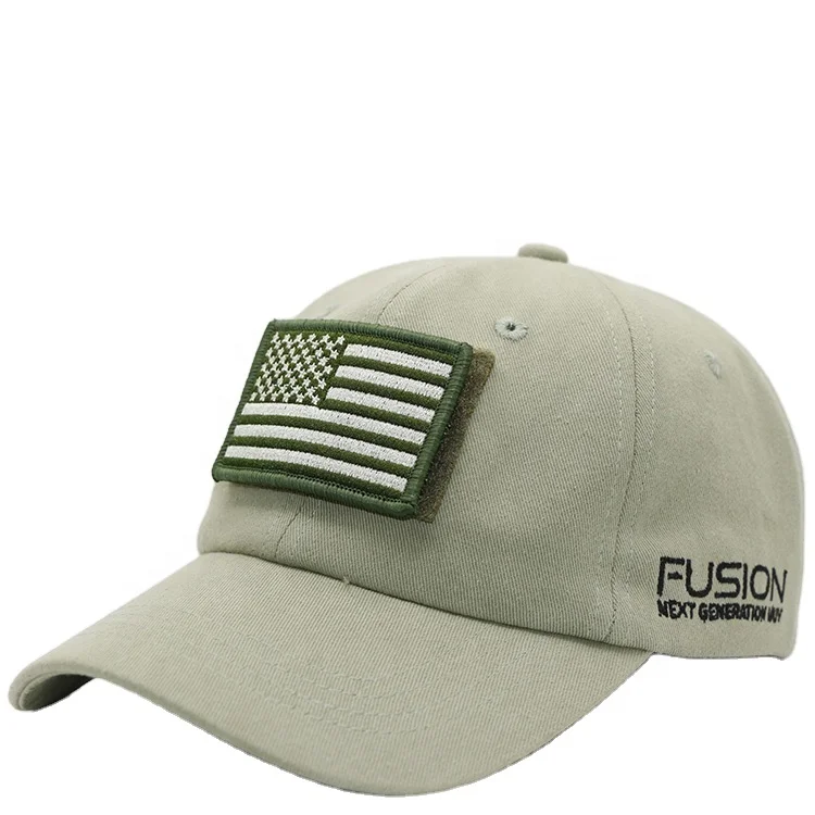

Wholesale Blank Green 5 Panel Cap and hat With Woven Label green cap Kryptek