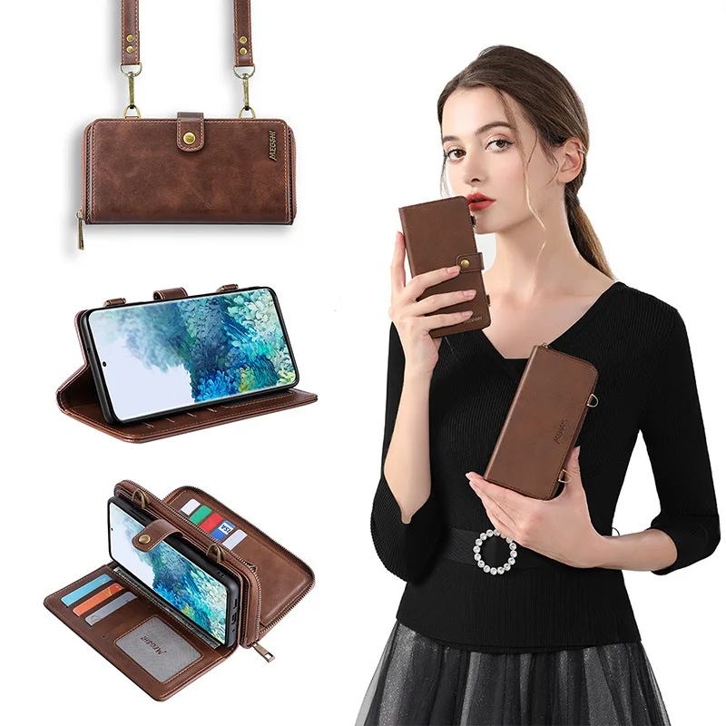 

New mobile phone holster for S21ultra multi-function card wallet