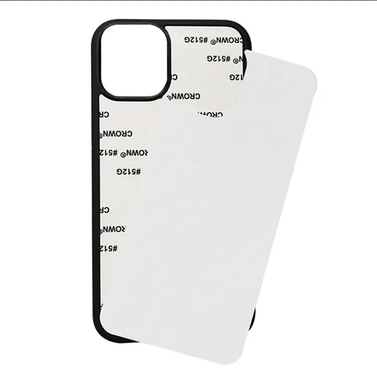 

For iPhone 12 12 Pro max Sublimation Blanks Tempered Glass Back Cover TPU Soft Rubber For iPhone X XS MAX, Black