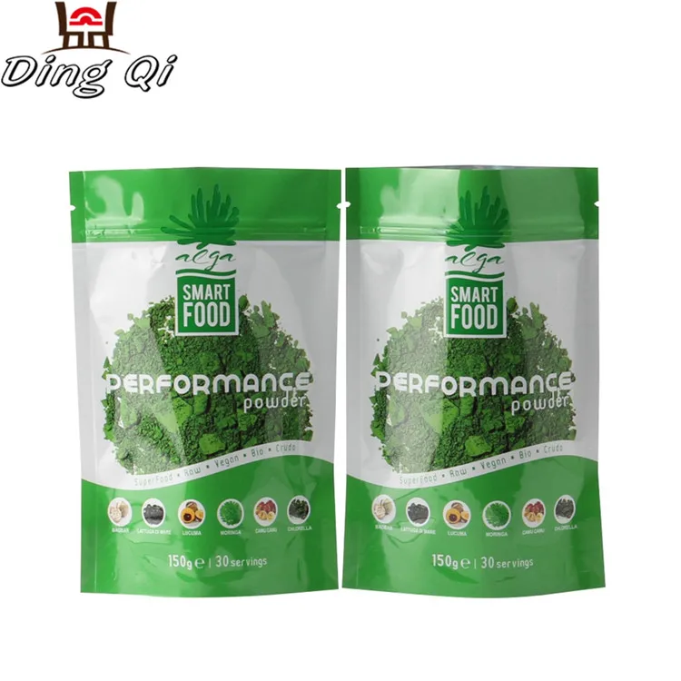 Food grade biodegradable plastic vacuum bag stand up custom pouch weed packaging plastic pouch bag