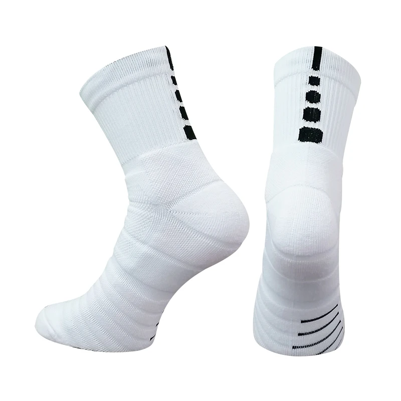 

Custom Solid color sports professional basketball anti slip socks ankle socks Factory