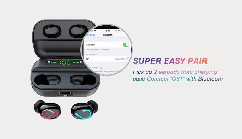 Ipx5 Waterproof Wireless Earbuds Bluetooth 5.0 Stereo Mini Earphone Earbuds Headphones - ANKUX.COM