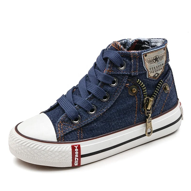

Children High-top Canvas Shoes Breathable Fashion Sneakers Casual Kids School Student Shoes Non-slip Boy Girl Running Sport Shoe