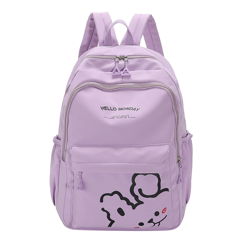 

Backpack Cute Large Capacity Simple Travel Backpack Female Casual Student Schoolbag One Piece Dropshipping 915