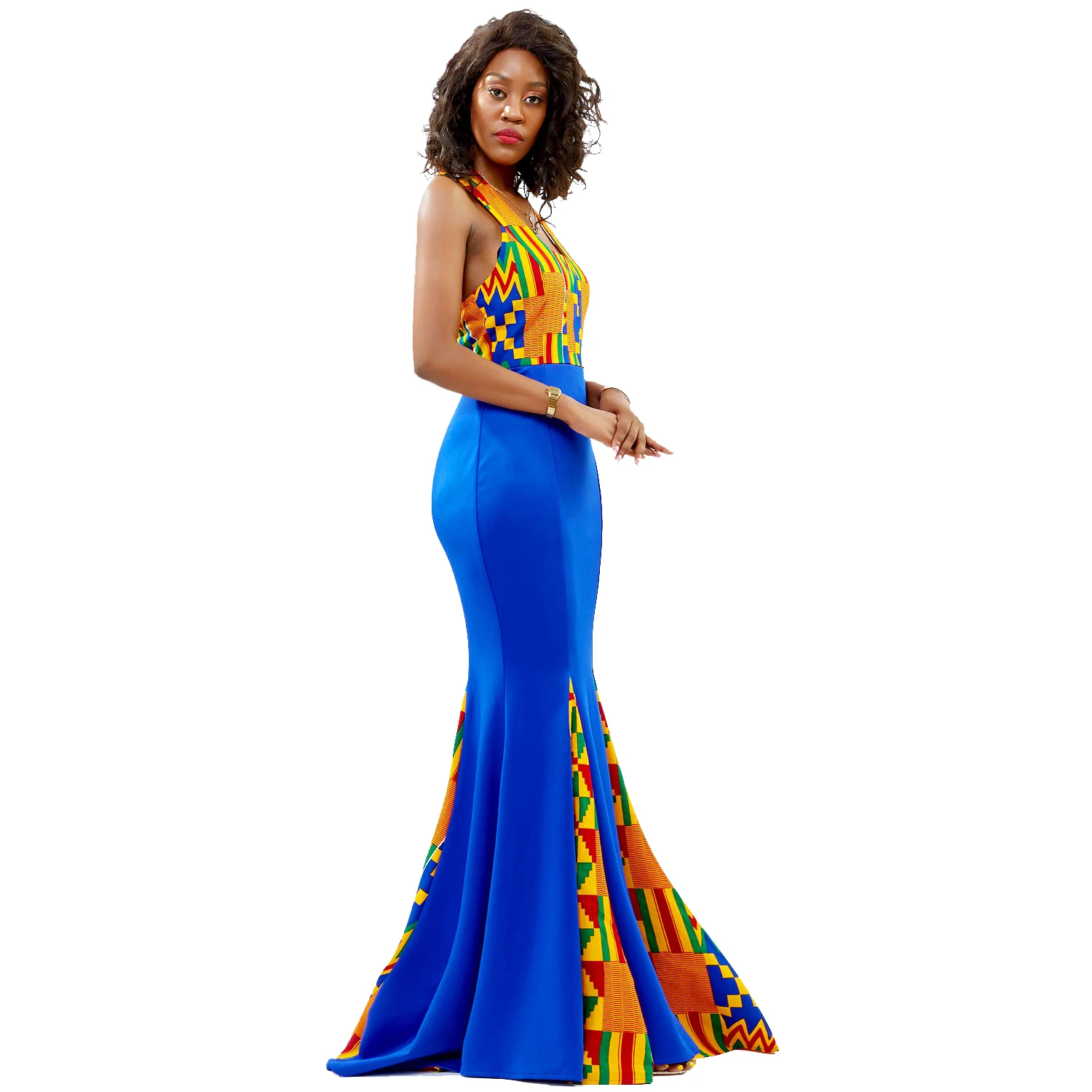 

2021 New Fashion Wholesale Personalized Sleeveless Print Long Maxi Beach Dress African dresses for ladies, Customized color