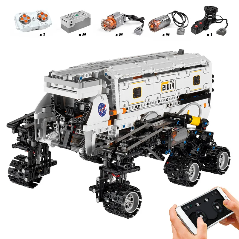 

Tiktok Mould King 21014 APP RC Motorized Star Plan Explorer Truck Assembly Car Toys MOC Building Blocks ferngesteuertes auto car