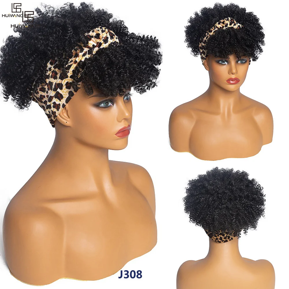 

Chemical fiber pigtail pile wigs root reinforced wig pigtail hair cotton black head Reggae black African pigtail high temperatur