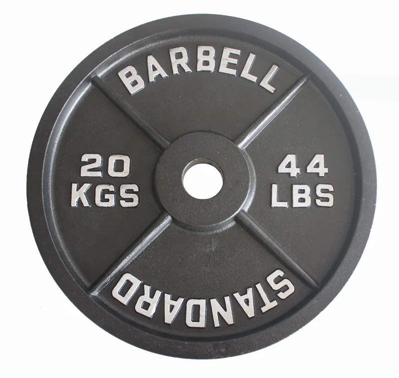 

Fitness Body Building Weight Lifting Cast Iron Barbell Weight Plates 2.5-lbs 5-lbs 10-lbs 25-lbs 35-lbs 45-lbs, Black