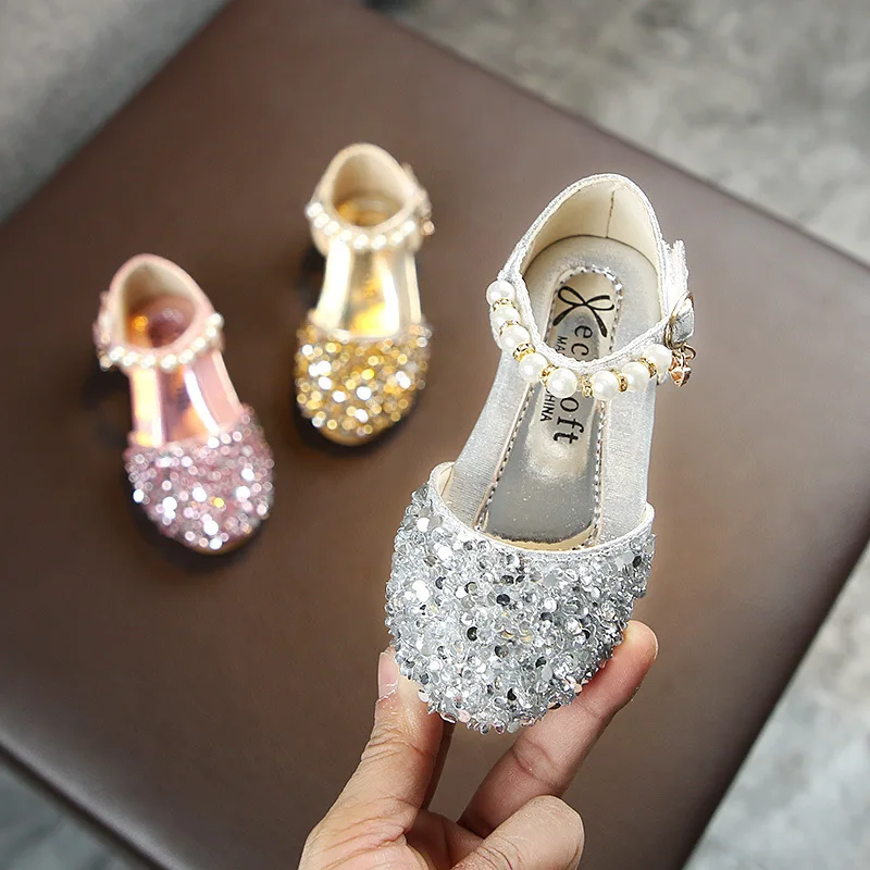 

Summer Fashion Children's Shoes Little Girl Sandals Princess Sandals For Girls Casual High Heel Comfortable Shoes, Picture shows