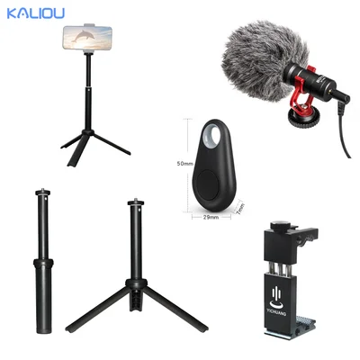 

KALIOU rotable camera protable mini tripod for iphone smartphone video, Live broadcast adjustable tripod anti-shake selfie