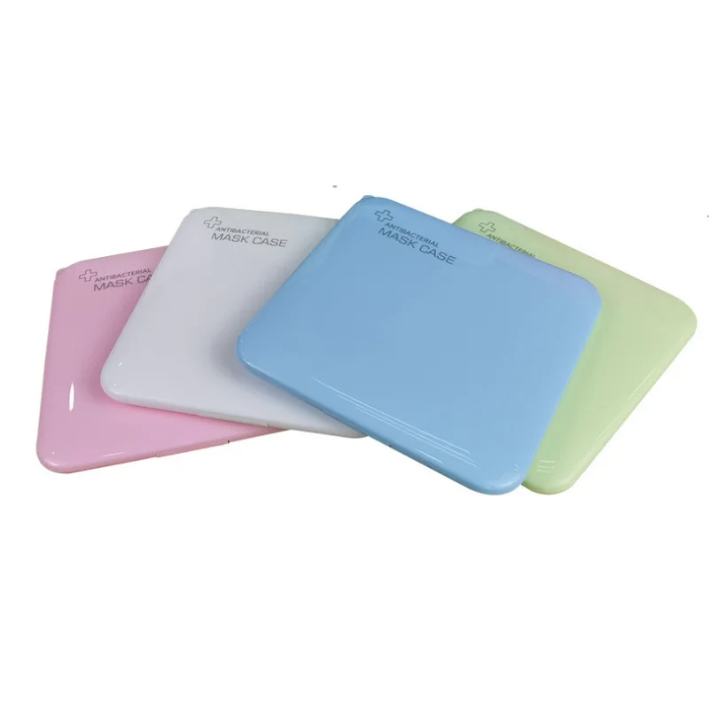 

Wholesale plastic portable antibacterial face mask storage case box holder