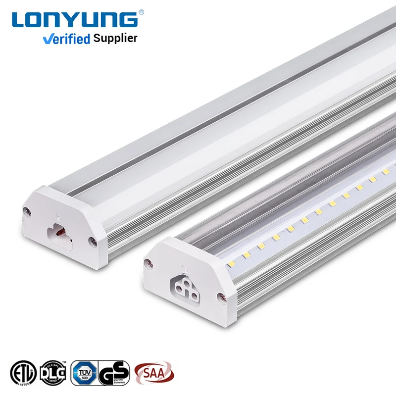 high lumen 3ft 8ft 1500m V Shaped Led Tubes Light Circuit Integrated Double Row Fixture t5 4 feet led tube light For Supermarket