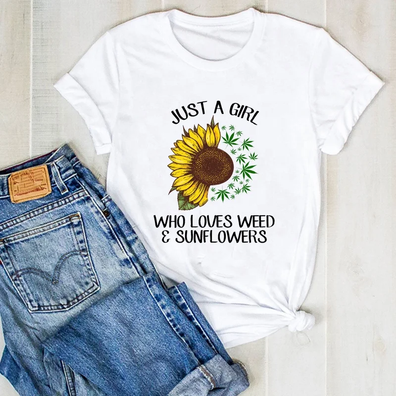

New Arrival Women's T- Shirt Casual Printing Just A Girl Who Love Us Jesus Ladies T Shirt Women Tshirt, Black white gray dark blue red