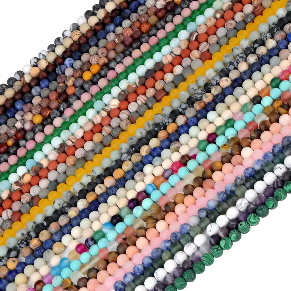 

Fashion wholesale round sea sediment imperial jasper natural loose gemstone stone beads for necklace bracelet making jewelry