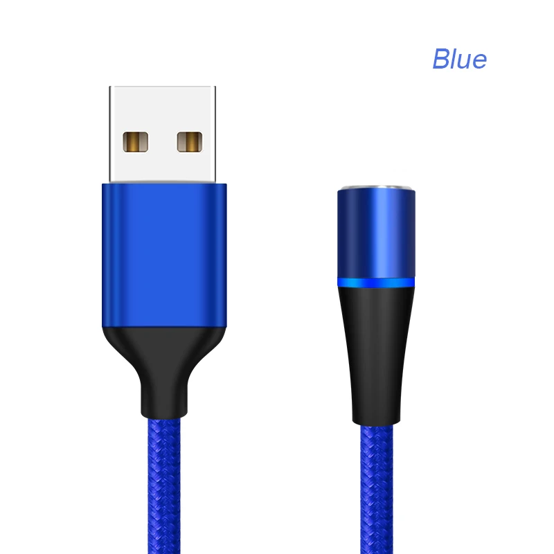 
3 in 1 For iPhone Micro Type C Luminous 3A Fast Charging Magnetic USB Data Transfer Magnet Cable 