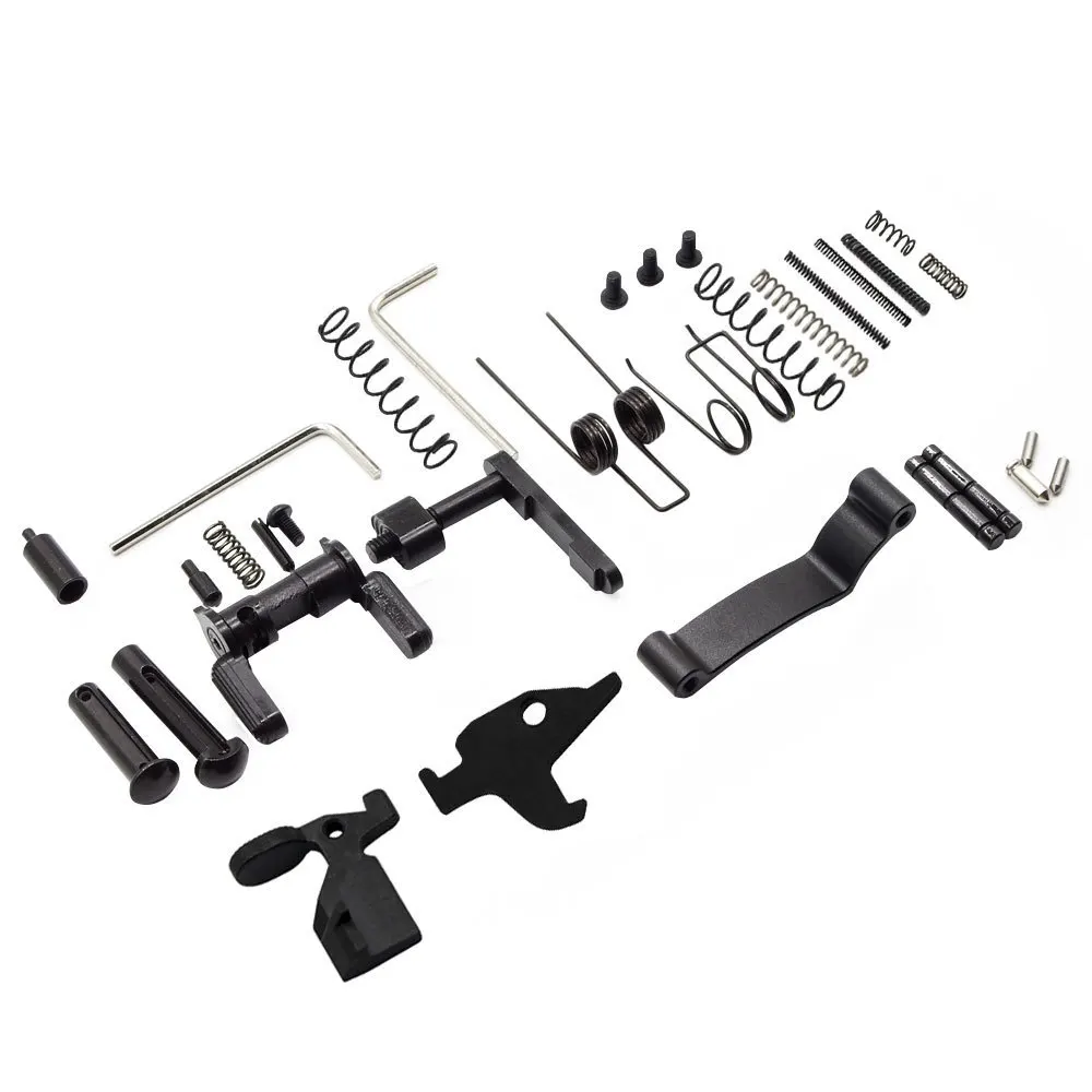 

Maixi 32Pcs All Lower Parts Kit Spare For Hunting Gun .223 5.56 AR15 Tactical Rifle Accessory Lower pins Lower Springs, Black