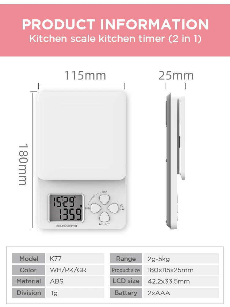 Hot Selling Best Quality Digital Kitchen Weighing Scales/waterproof