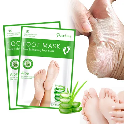 

Wholesale Moisturizing Whitening Smoothing Exfoliating Natural Aloe Vera Foot Mask