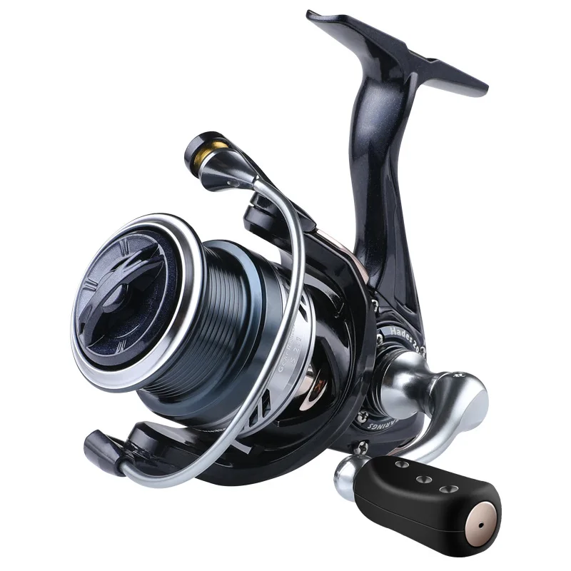 

BEARKING reel 1000/2000/3000 SERIES Double Brake 8KG Drag 5.2:1 Carp Fishing Reel with Extra Spool Spinning Reel