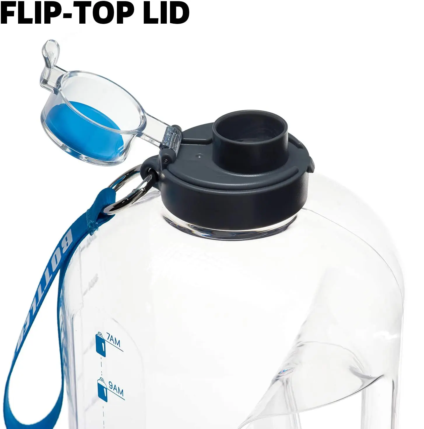 
Customized One Gallon Big Water Bottle Gym 138 OZ Large Capacity Water Jug Keg 