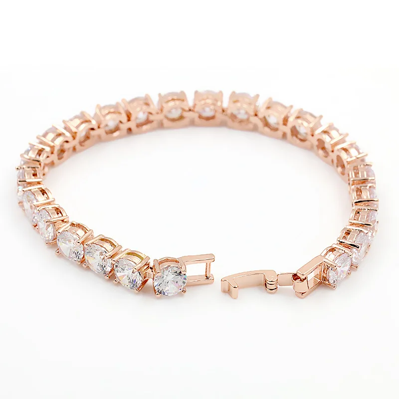 

DY Latest Fashion Tennis Bracelet Jewelry Bracelet, Copper Cubic Zirconia Bracelet Women