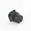 low current 1A 250V AC 16mm outlet led push button switch color green