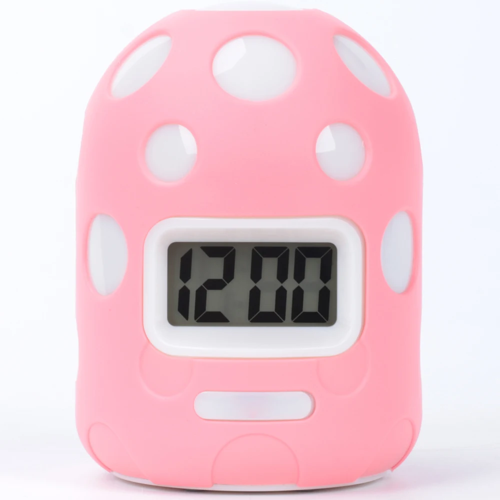 

2020 Promotion Unbreakable Unique Round Digital Color Swith Silicon Neon Table Clock, Customized color