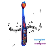 

Portable LED Light Music Children Soft Electronic Toothbrush Kids Favorite Style Time Controller