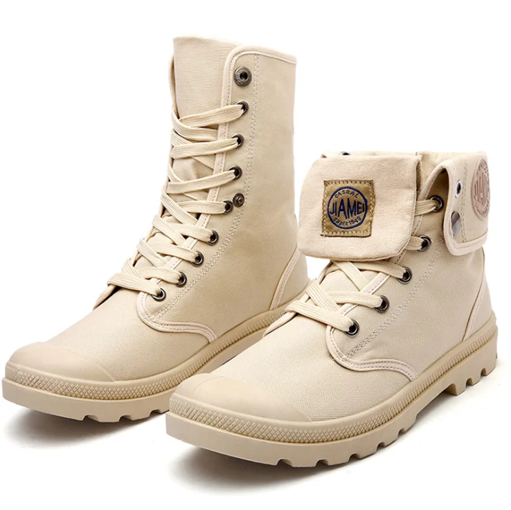 

2020 autumn new ankle canvas boots for men and women